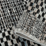 Emery Modern Checkered Shag Rug