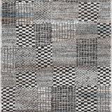 Emery Modern Checkered Shag Rug