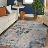 Ambrose Abstract Faded Striped Rug