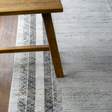 Celeste Abstract Crosshatch Bordered Rug