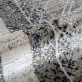 Celeste Abstract Crosshatch Bordered Rug