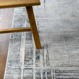 Celeste Distressed Border Abstract Rug