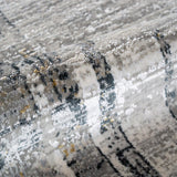 Celeste Distressed Border Abstract Rug