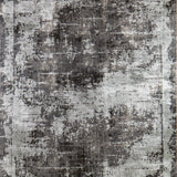 Emberly Faded Bordered Abstract Rug