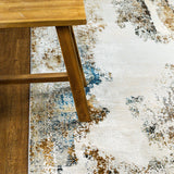 Savieh Silk Abstract Fringe Rug